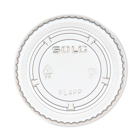 Dart Portion/Souffle Cup Lids, Fits 3.25 oz, 4 oz, 5.5 oz Portion Containers, Clear, PK2500, 2500PK PL4PP